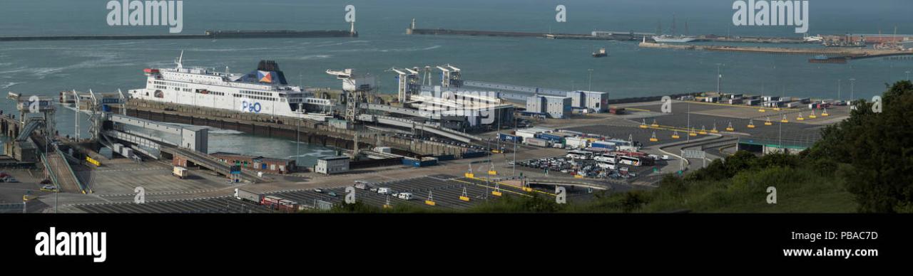 Dover port alamy stock aerial above